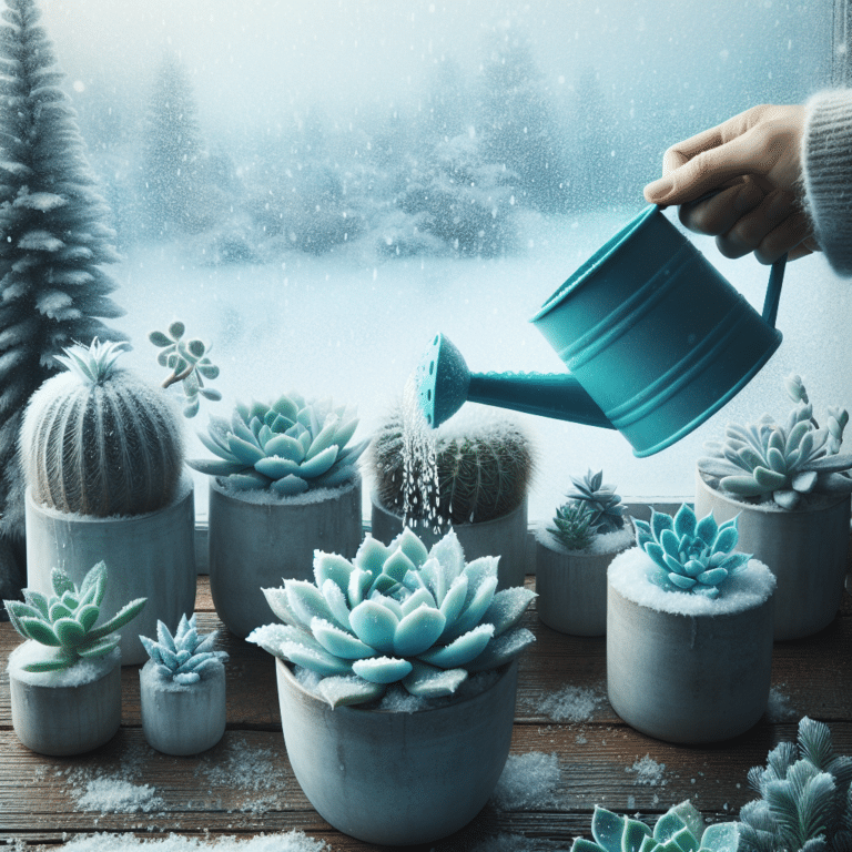 Watering Succulents in Winter
