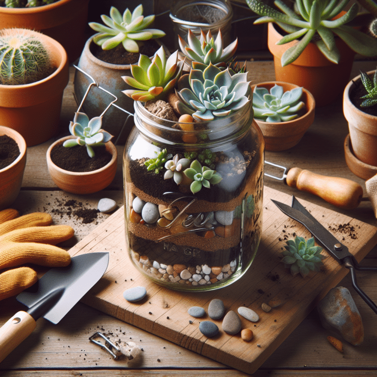 DIY: How to Make a Mason Jar Succulent Planter