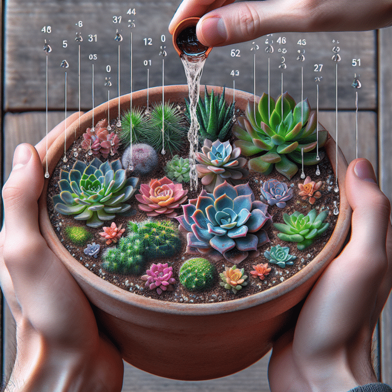 Drip Watering Succulent Guide