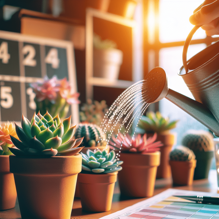 Creating an Indoor Succulent Watering Schedule