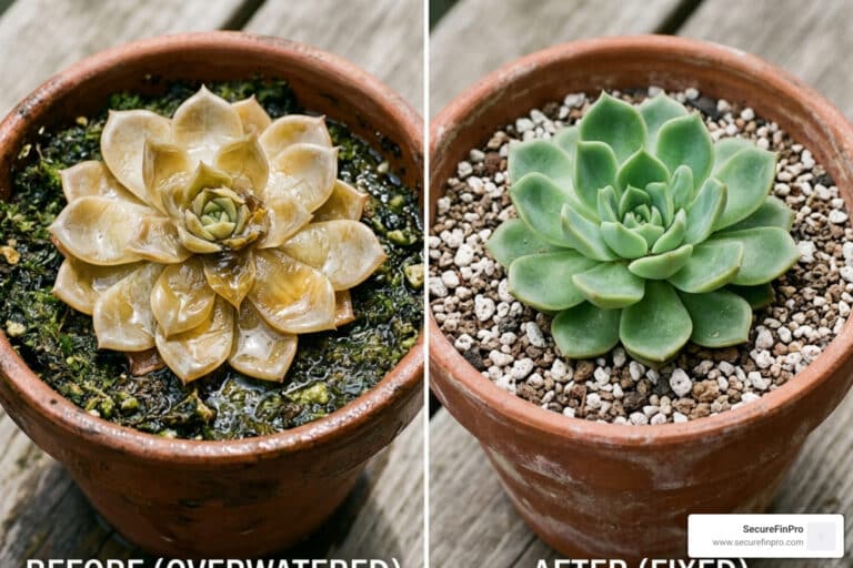 fix overwatered succulent plant