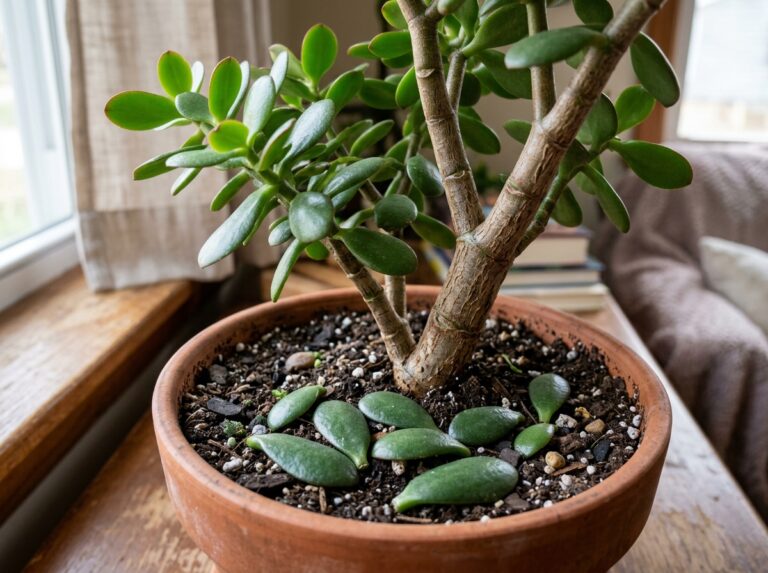 jade plant leaf drop