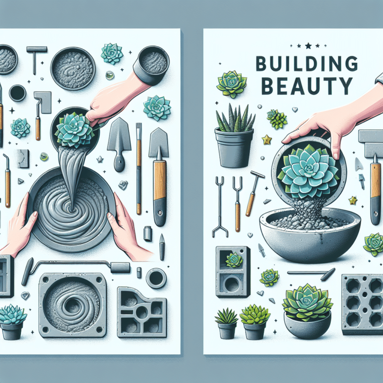 Building Beauty: DIY Concrete Planters for Succulents