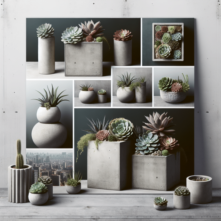 Urban Chic: DIY Concrete Planters for Succulents