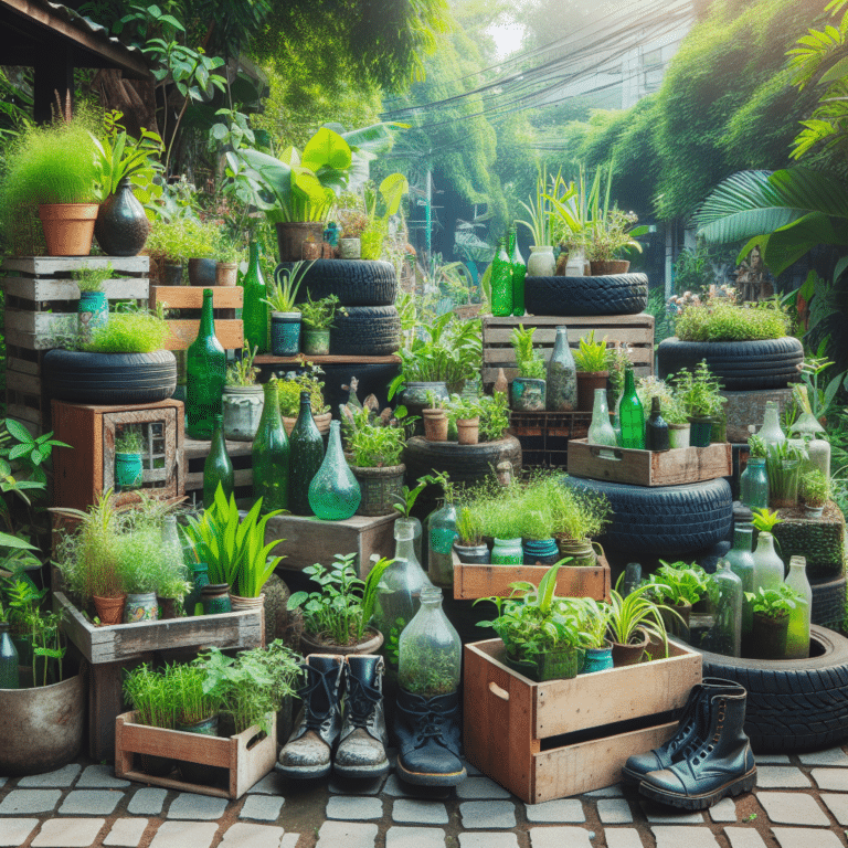Green Garden: Recycled Material Planter Ideas