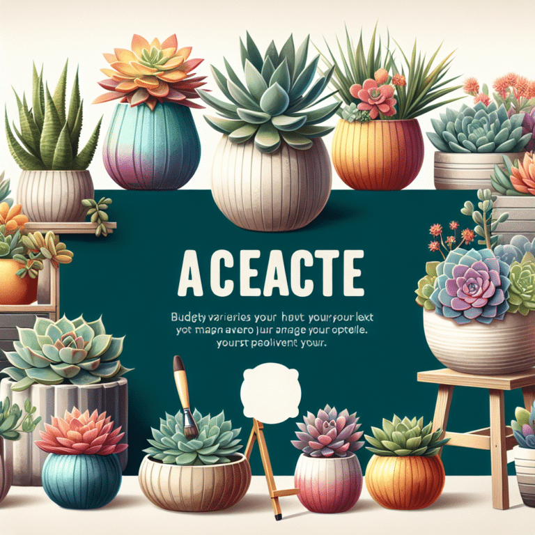 Budget-Friendly Succulent Planters