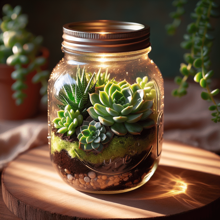 Re-purposing Jars: Mason Jar Succulent Planter DIY