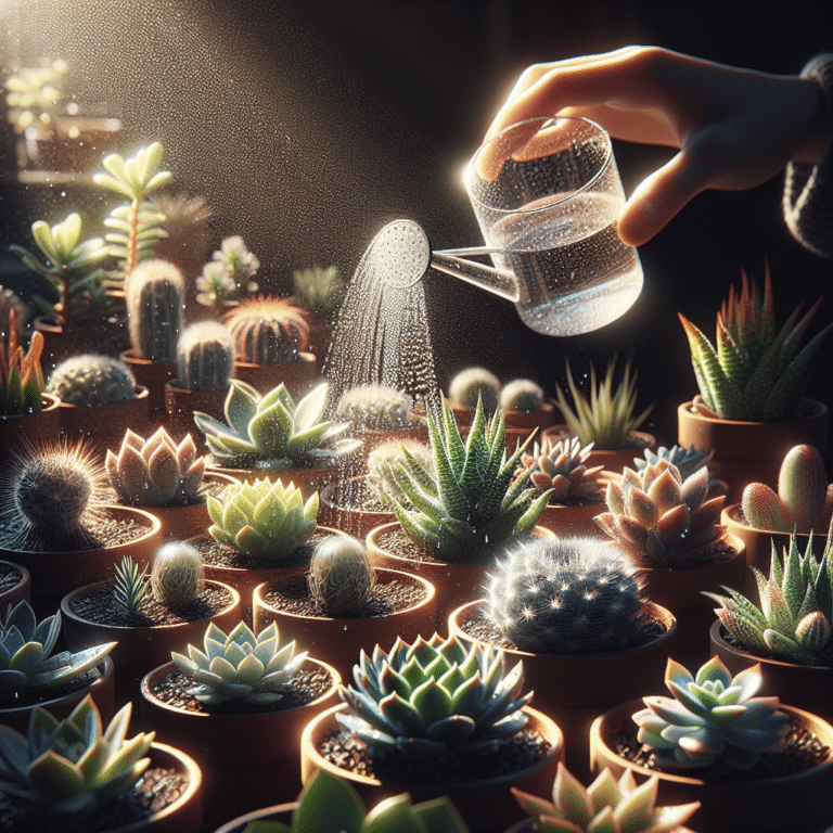 Watering Succulent Seedlings