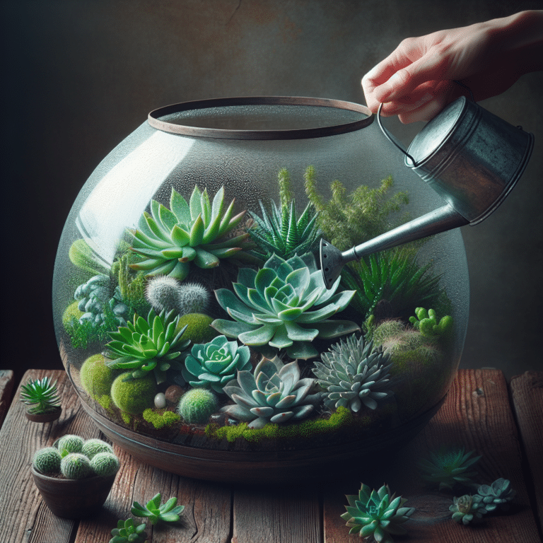 Watering Succulents in Terrariums