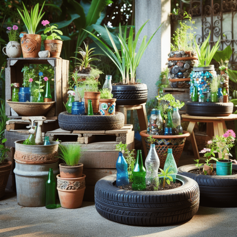 Recycled Materials Planter Ideas