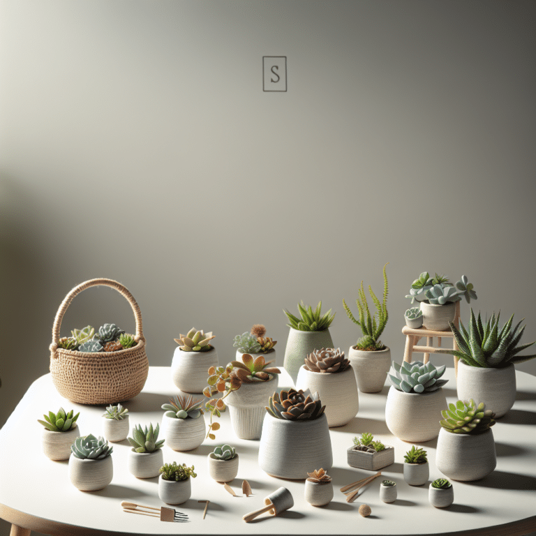 For the Minimalist Green Thumb: Mini Succulent Pot Projects