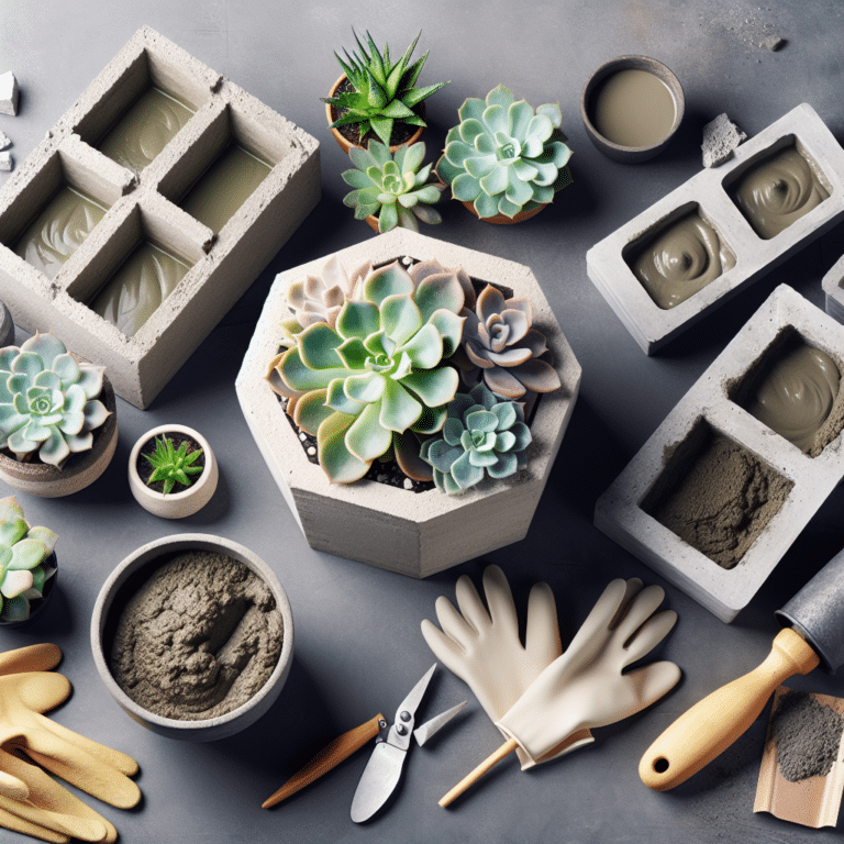 Building Beauty: DIY Concrete Planters for Succulents